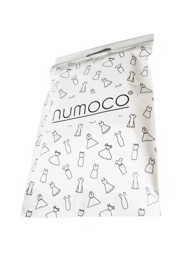 0-6 Small fillbag - white matt + black numoco logo with handle