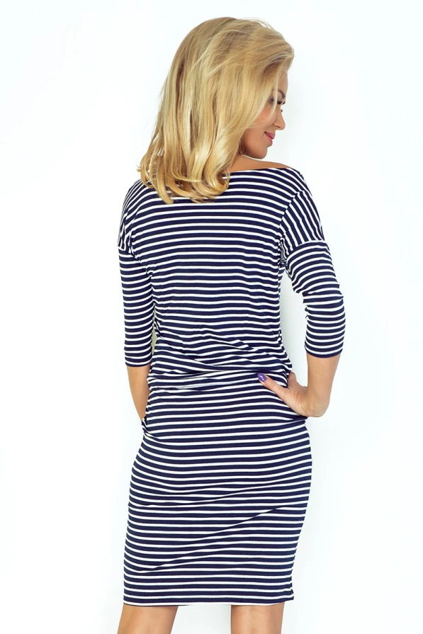 Sporty dress - Blue stripes  13-51