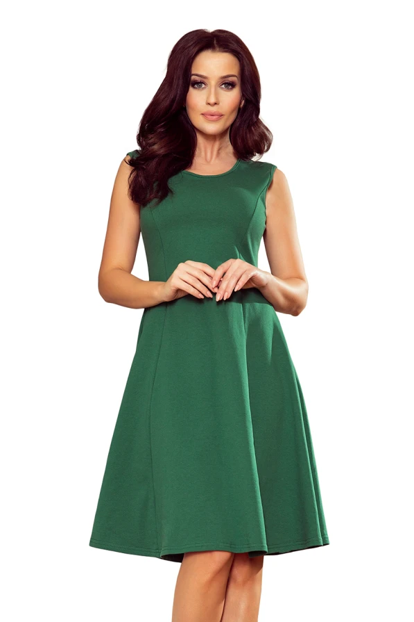 239-1 INEZ trapezoidal dress - green