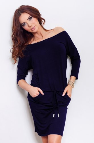 13-15 Sporty dress - Navy Blue
